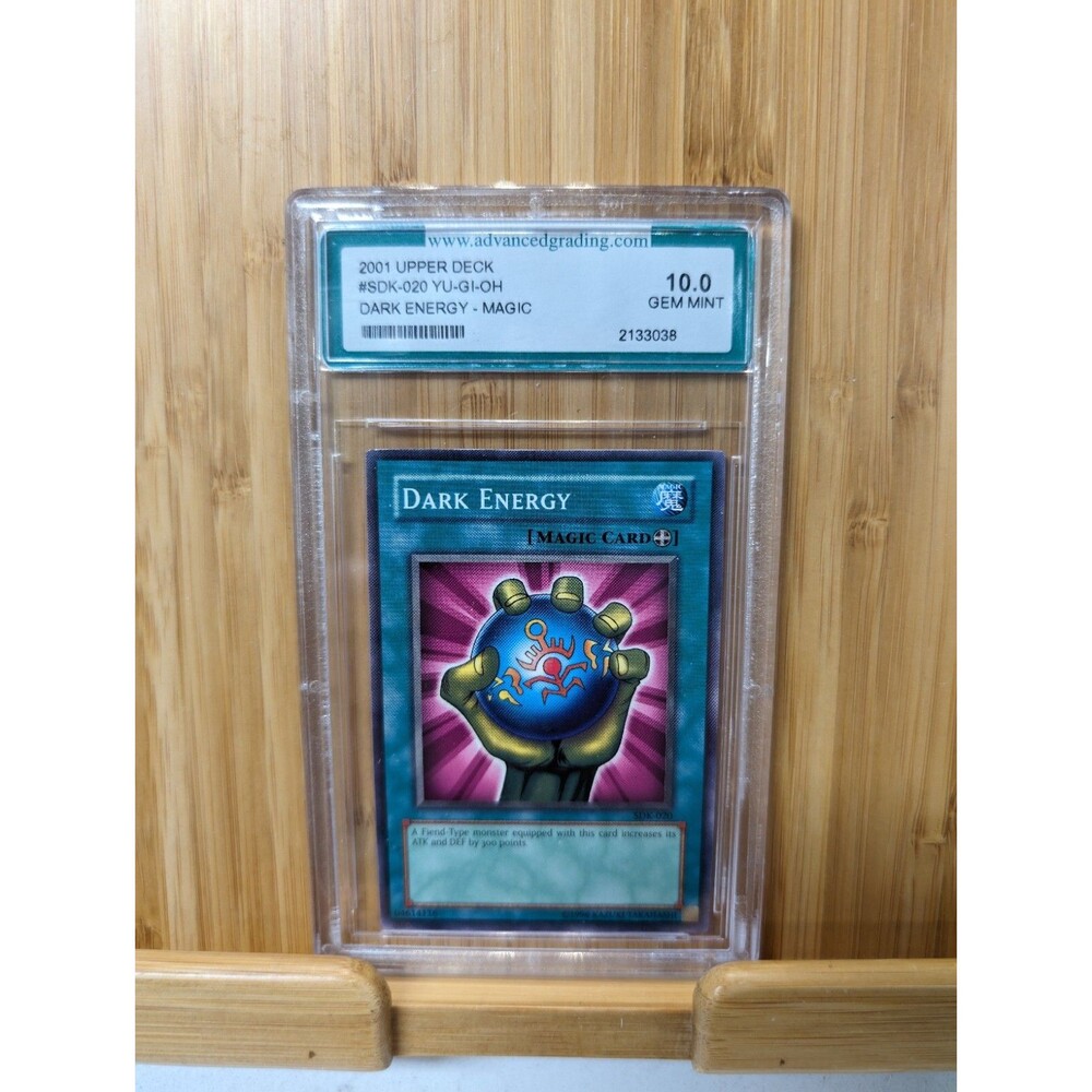 2001 Yu-Gi-Oh Dark Energy SDK-020 Advanced Grading Graded Gem Mint 10 GM